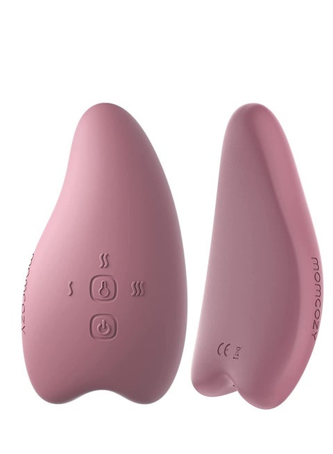 Warming Lactation Massager 2-in-1, Soft Breast Massager for Breastfeeding, Heat + Vibration Adjustable for Clogged Ducts, Improve Milk Flow