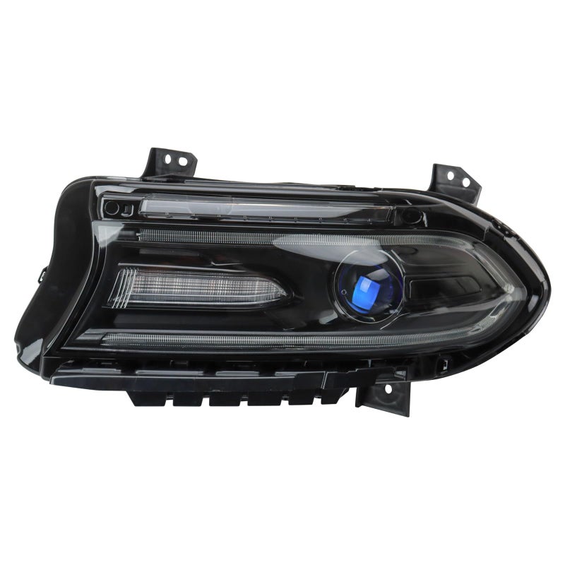 TRQ Driver Side Headlight Assembly Halogen Compatible with 20152016 Dodge Charger CH2502270
