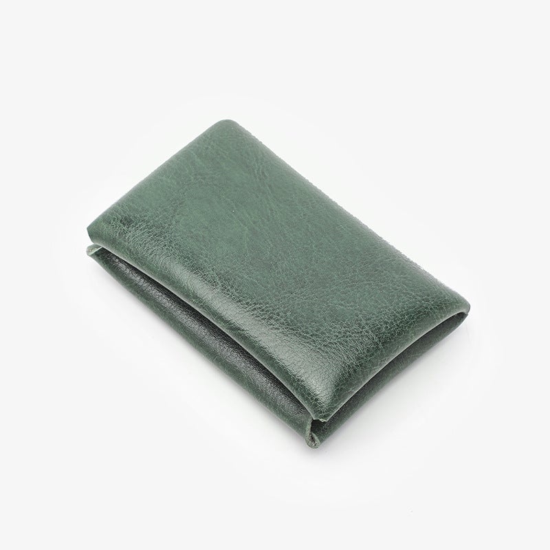 Cute Mini Card Wallet Coin Pouch Green 