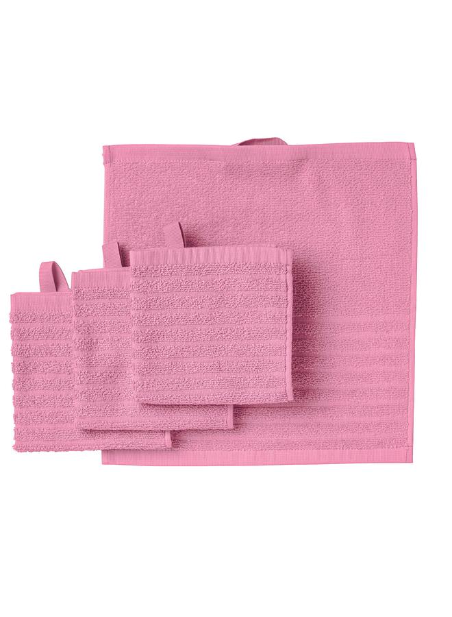 erorex Washcloth, pink, 30x30 cm - Image 1