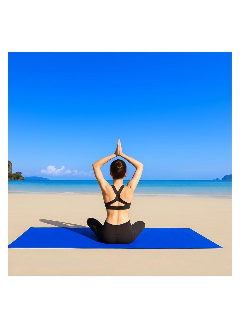 Fabienne Soft Microfiber Bath Sheet 80x160cm Ultra Absorbent Blue Beach Towel Quick Drying Durable Extra Large Bath Towel Microfiber - Image 3