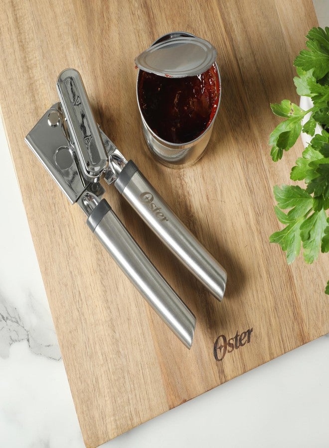 Oster Chadswyck 8” Can Opener, Stainless Steel Manual Can Opener with Soft Grip Handles, Smooth Edge Cutting, Dishwasher Safe - Image 3