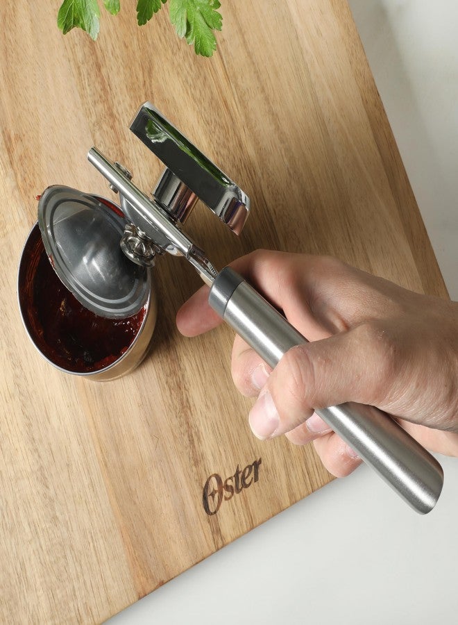 Oster Chadswyck 8” Can Opener, Stainless Steel Manual Can Opener with Soft Grip Handles, Smooth Edge Cutting, Dishwasher Safe - Image 4