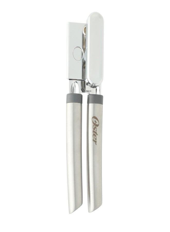 Oster Chadswyck 8” Can Opener, Stainless Steel Manual Can Opener with Soft Grip Handles, Smooth Edge Cutting, Dishwasher Safe - Image 1