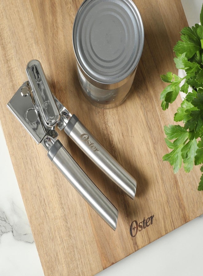 Oster Chadswyck 8” Can Opener, Stainless Steel Manual Can Opener with Soft Grip Handles, Smooth Edge Cutting, Dishwasher Safe - Image 2