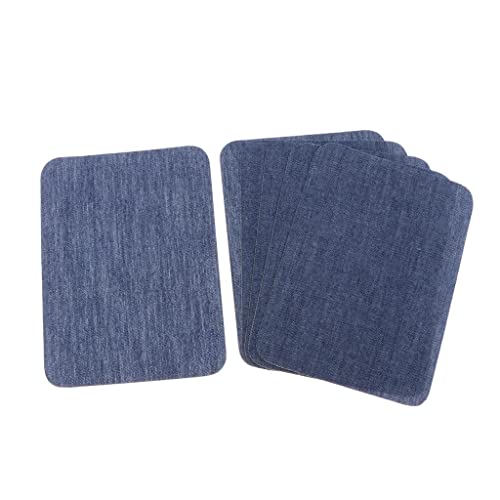 CALANDIS® 6Pcs Iron On Denim Patches for Jeans Clothing Jacket Repair Tool Blue | Cloth | 6 Pieces Denim Patches - Image 2