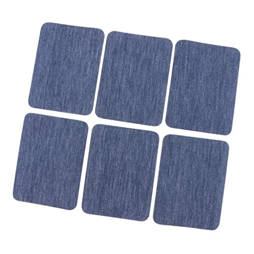 CALANDIS® 6Pcs Iron On Denim Patches for Jeans Clothing Jacket Repair Tool Blue | Cloth | 6 Pieces Denim Patches - Image 4