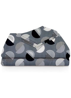 BSB HOME Premium Glace Cotton King Bed Sheets with 2 King Pillowcases by Kingston | Luxurious Soft Sheets (3 Piece Set, 275 X 275 CM Flat sheet, 50 X 75 CM Pillow Covers, Light black)  - Image 2