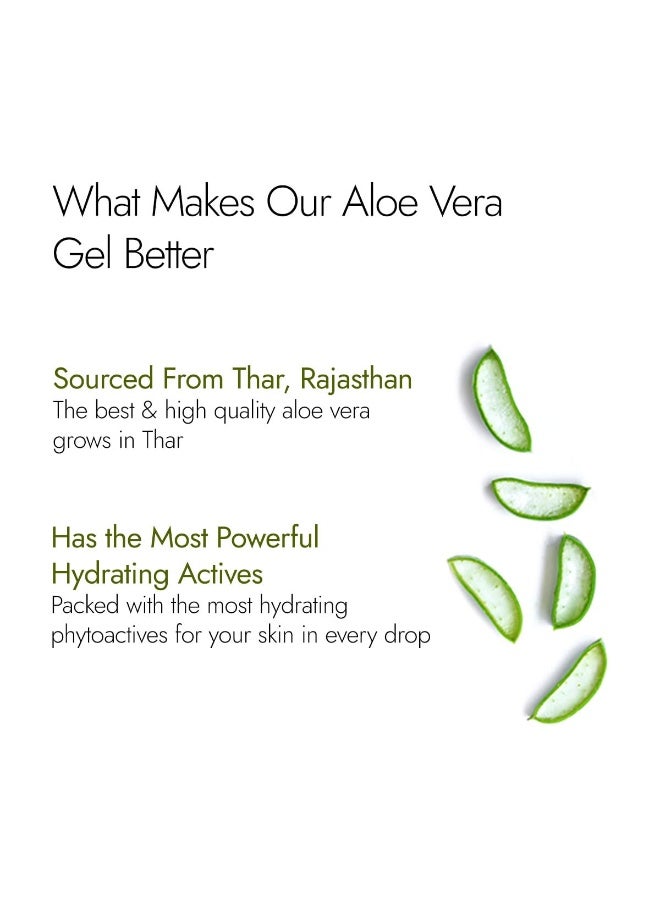 Kapiva Pure Aloe Vera Skin Gel 500g For Face & Hair | Hydrating, Moisturizing, Soothing Skin | Multipurpose Gel - Image 4