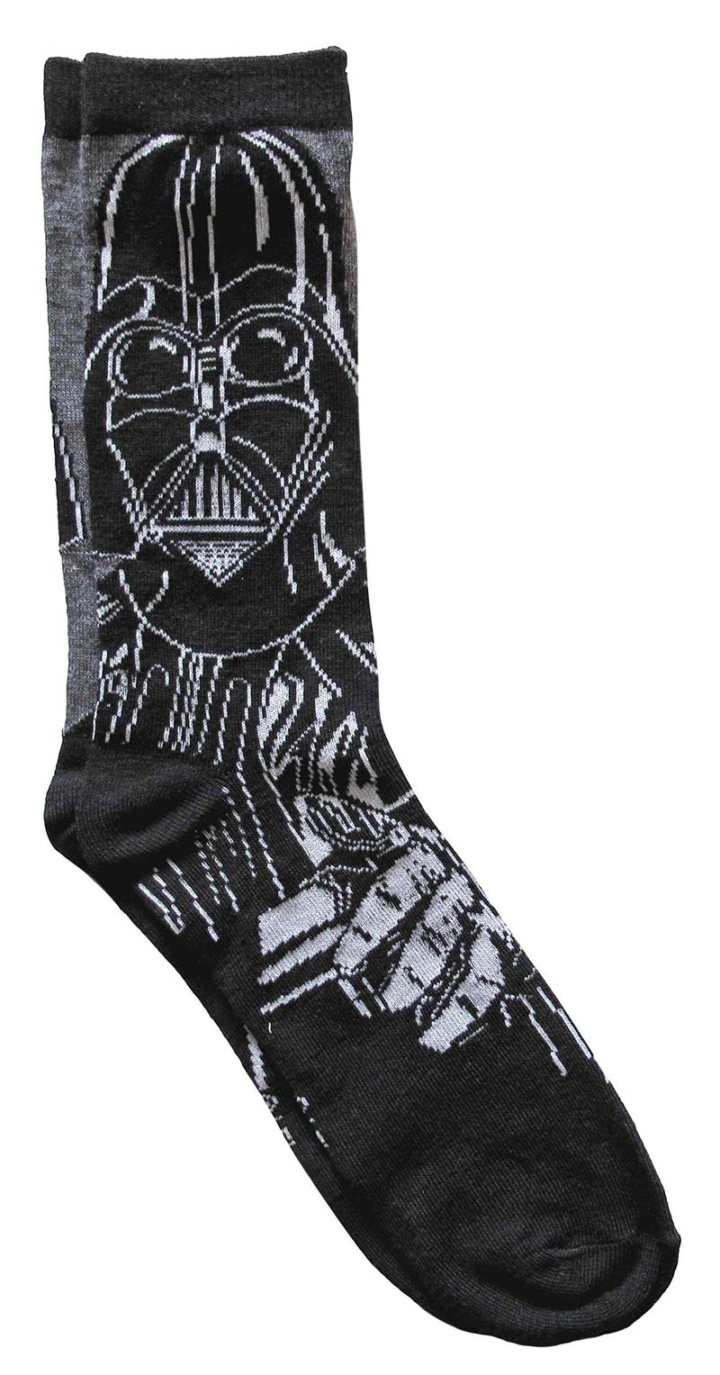 Hyp Star Wars Darth Vader/Stormtrooper Men's Casual Crew Socks 2 Pair Pack Shoe Size 6-12 - Image 3