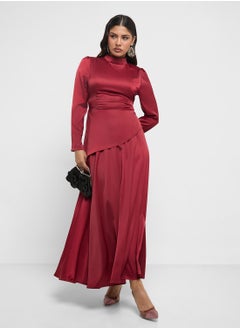 Khizana Asymmetrical Top With Skirt Set  - Image 5