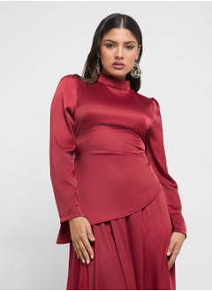 Khizana Asymmetrical Top With Skirt Set  - Image 3
