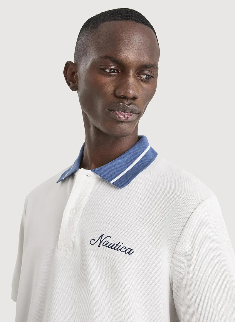 Men Regular Fit Classic Polo Shirt for Smart Casual Style - Off White