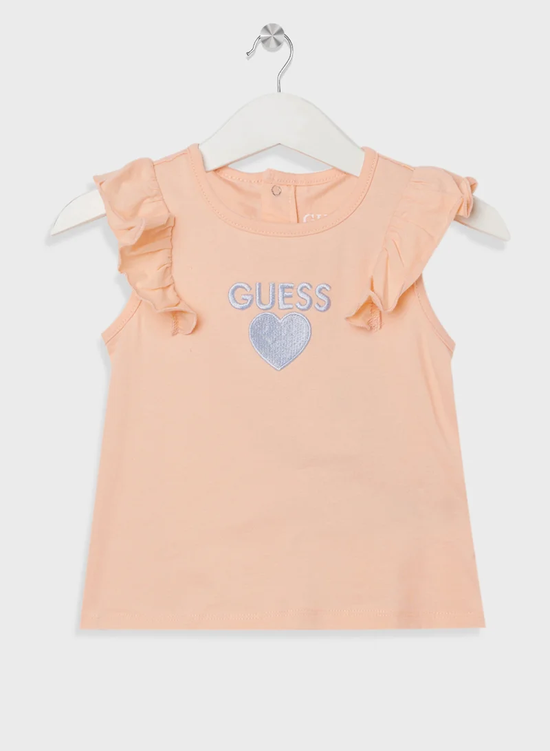 GUESS Infant Logo T-Shirt & Poplin Shorts Set