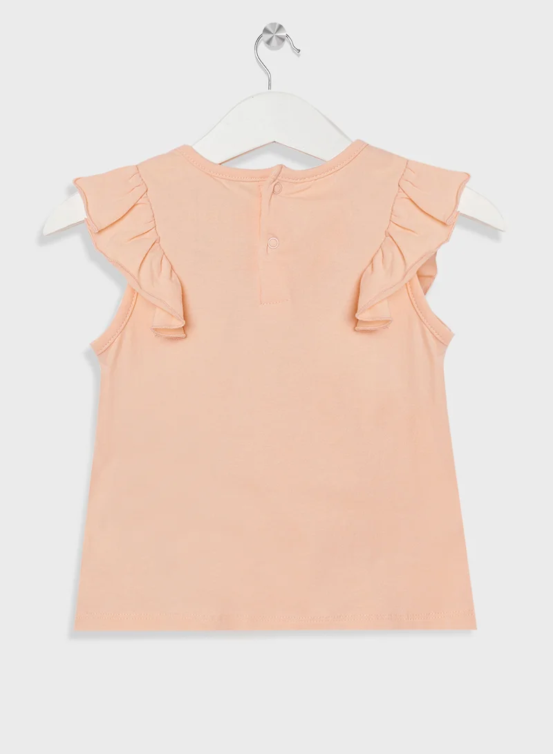 GUESS Infant Logo T-Shirt & Poplin Shorts Set