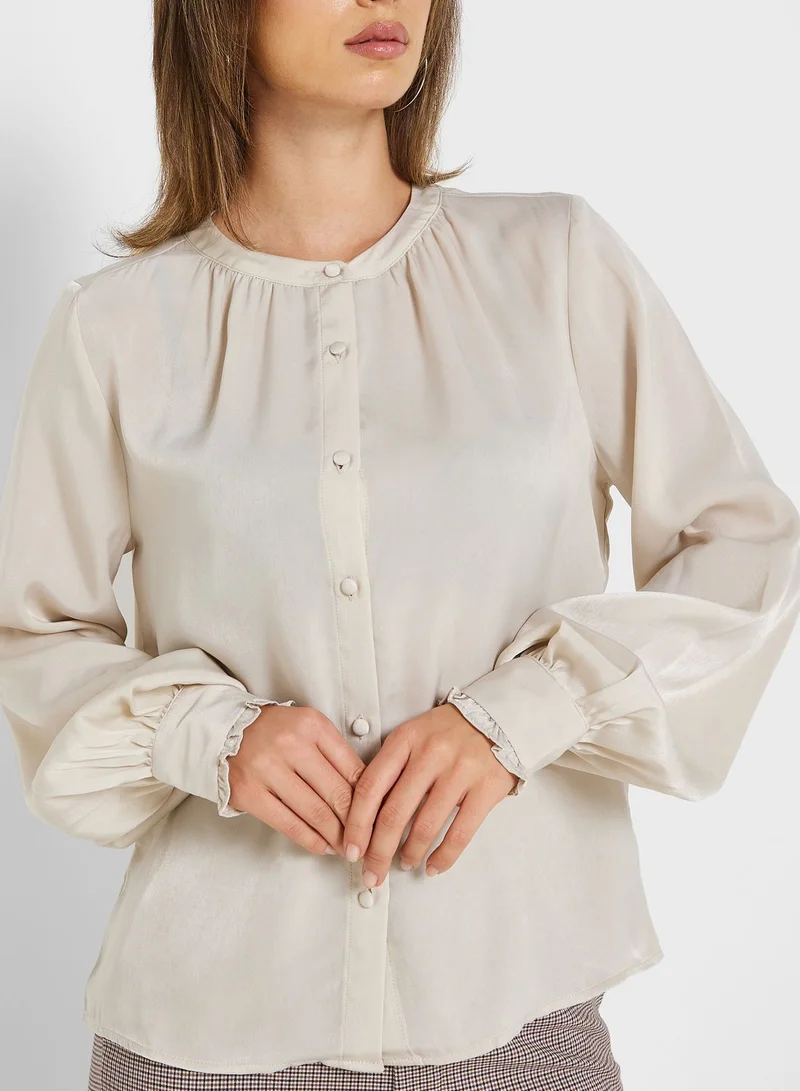 ONLY Button Detail Top