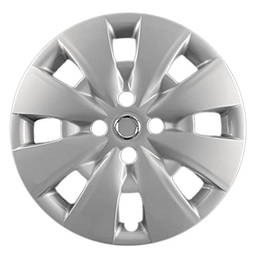 Hubcaps.com - Premium Quality 15" Silver Hubcaps / Wheel Covers fits Toyota Yaris, Heavy Duty Construction (Set of 4) - Image 2