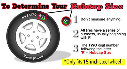 Hubcaps.com - Premium Quality 15" Silver Hubcaps / Wheel Covers fits Toyota Yaris, Heavy Duty Construction (Set of 4) - Image 5