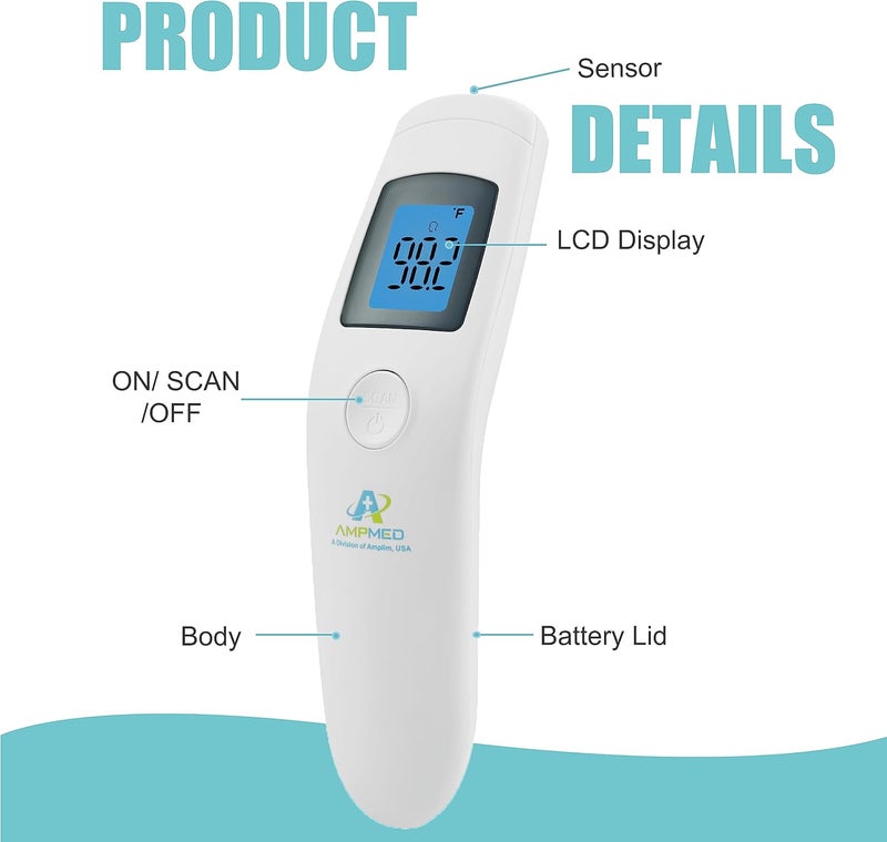 Amplim Non-Contact Infrared Forehead Thermometer - Image 3