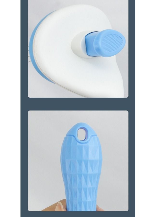 GEDUORIE Cat Hair Brush and Cat Nail Clipper with Nail Filer Kit for Cat Puppy Dog Small Pets Grooming and Shedding Pet Hair Remove Cat Claw Care Scissor Set Oval Cat Brush and Bending Nail Cutter - Image 5