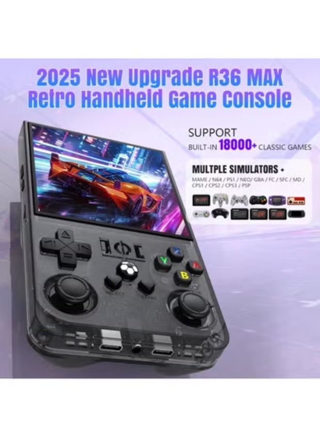 تايجر R36MAX 2025 Upgrade Retro Handheld Game Console – R36S Portable Gaming Player with 64GB Built-in, 18,000+ Classic Games, 4.0" IPS Display, 4K HD TV Output, Open Source Linux System – Red - Image 2