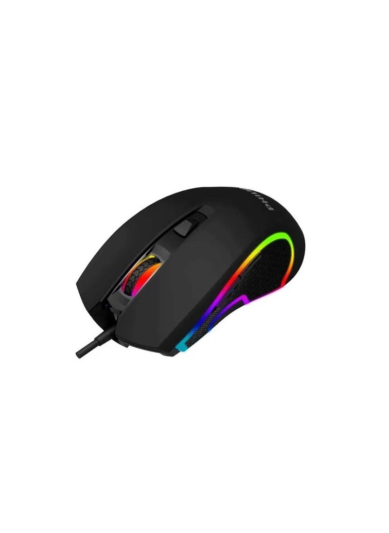 Philips SPK9413 Gaming Mouse 6 Button USB Wired Black