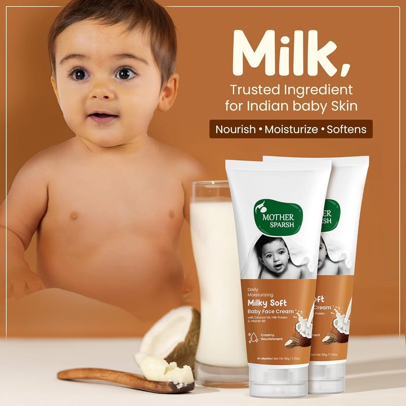Mother Sparsh Milky Soft Baby Face Cream - Image 3