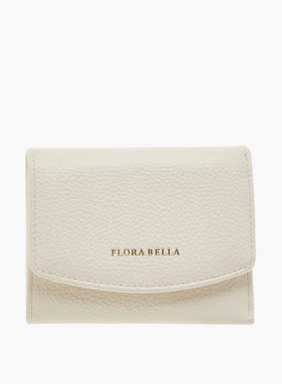 فلورا بيلا من شو إكسبرس Womens Textured Tri-Fold Wallet With Button Closure