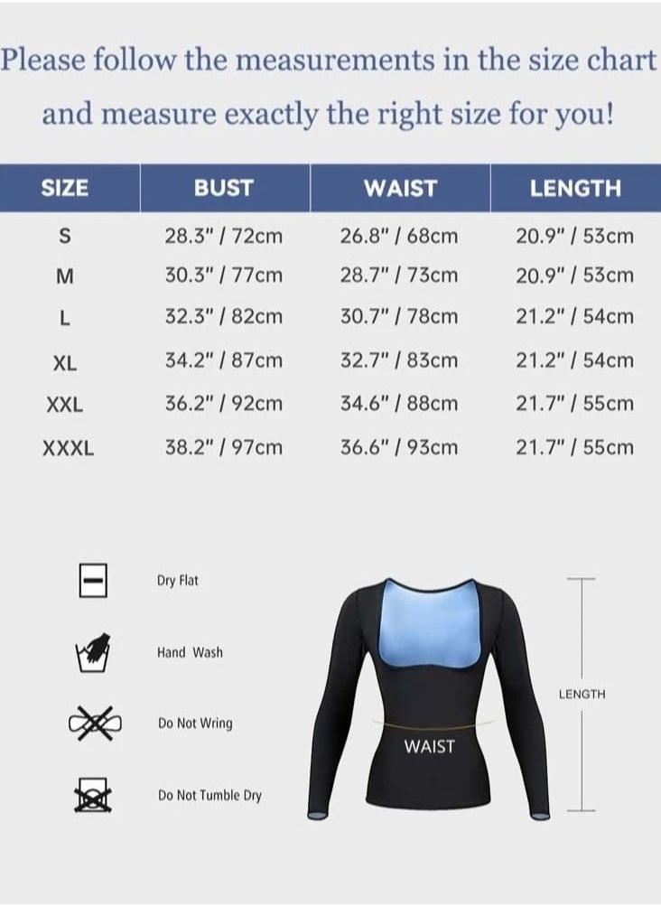 Generic - Ultra Soft Sauna Long Sleeve Thermal Corset for Abdomen Back and Lugs from Nibron Used with Sports and Movement at Home Helps You Burn Fat on the Abdomen Back and Arms - Image 1