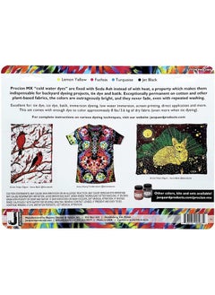 Jacquard Procion Mx Dye 8 Color Set Cold Water Dye 2/3 Oz Permanent And Washfast Fiber Reactive Dye  - Image 2