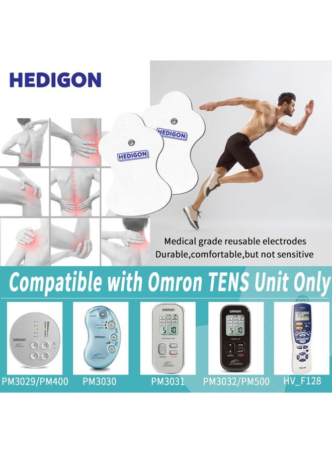 Hedigon Compatible with Omron Tens Unit Replacement Pads 3Pairs（6PCS）Electrotherapy Pads for Pain Relief Reusable Pads Brand: - Image 3
