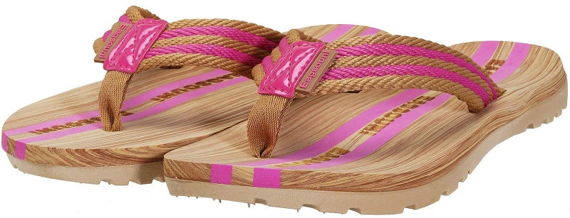 Eagsouni Womens mens Summer Beach Flip Flops Casual Thong Sandals Yoga Mat Foam Slippers Indoor and Outdoor Pink - Image 2