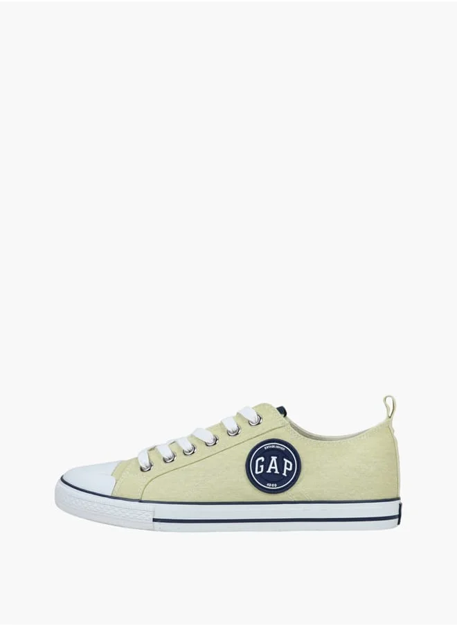 GAP Men's Logo Detail Lace-Up Sneakers with Pull Tabs - HOUSTON II