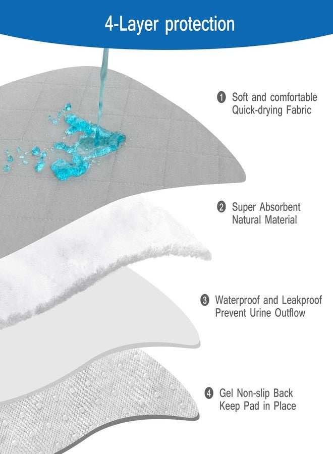 Coldwind Incontinence Bed Pads (2 Pack),18x24 inches Washable Pee Pads for Adults, Kids & Dogs, Highly Absorbent Waterproof UnderPads, Bed Pads for Incontinence Washable - Image 3