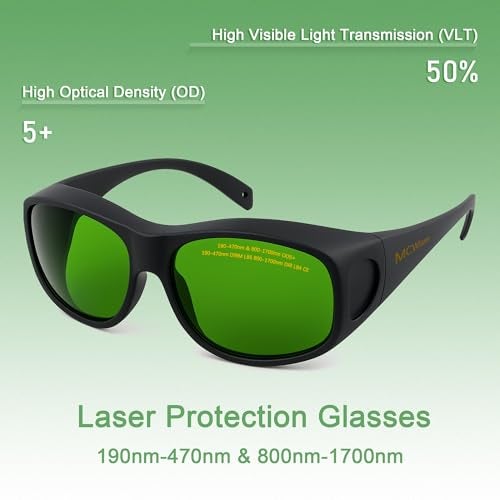 MCWlaser Fiber Laser Safety Glasses Protective Goggles 1064nm 1070nm 1080nm Shield Protection Eyewear CE for Laser Engraving Cleaning Welding - Image 2