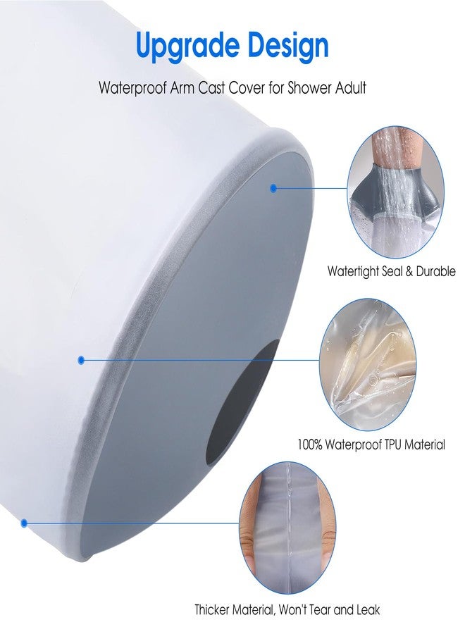 COMFYTHERA Waterproof Hand Cast Cover for Shower Wound Protector Bath Adult Watertight Cast Bag Showering for Surgery Wrist, Finger, Reusable Durable (A-Hand) - Image 3