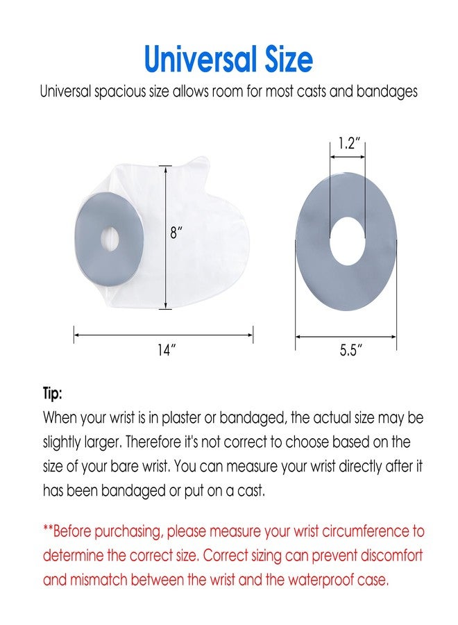 COMFYTHERA Waterproof Hand Cast Cover for Shower Wound Protector Bath Adult Watertight Cast Bag Showering for Surgery Wrist, Finger, Reusable Durable (A-Hand) - Image 2
