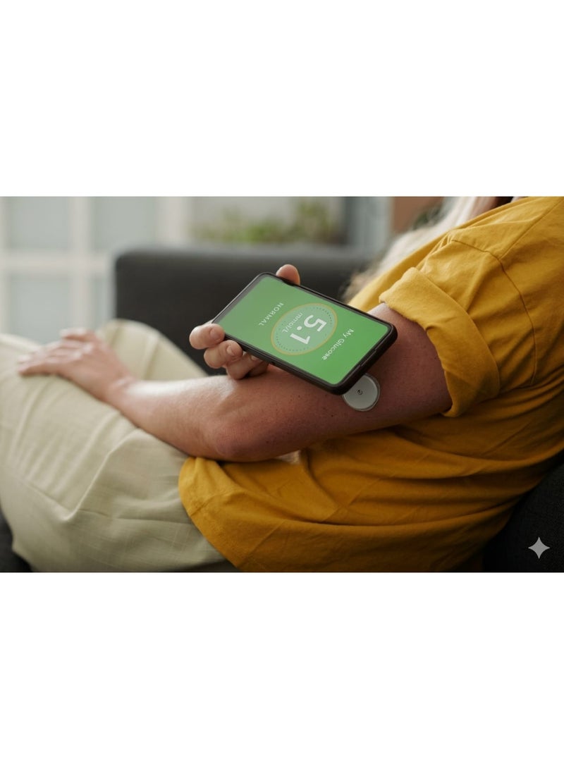 أبوت جهاز استشعار Freestyle Libre 3 Plus هو نظام سريع لمراقبة وقياس مستوى الجلوكوز دون الحاجة إلى وخز الأصابع. (من٤قطع) - Image 2