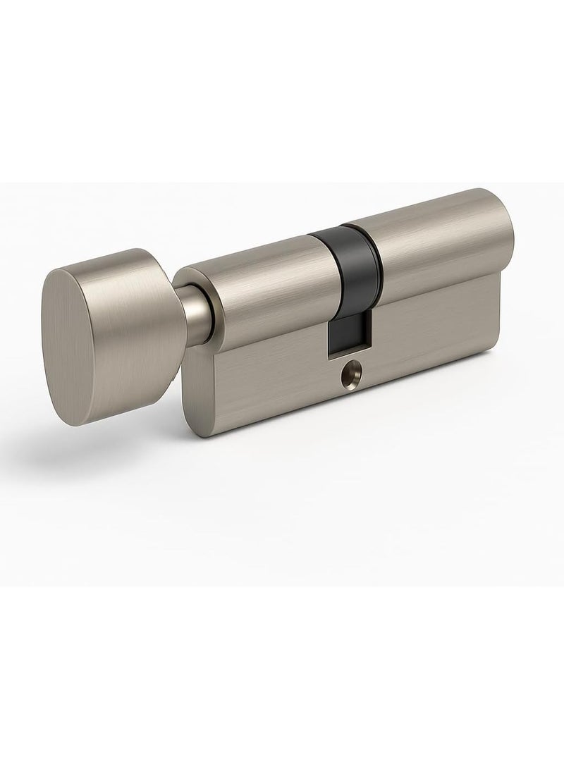 Rubik Door Lock Cylinder 80mm, Double-Sided with 5 Keys & Thumb Turn, Anti-Rust for Wooden and Aluminium Doors  - Image 4