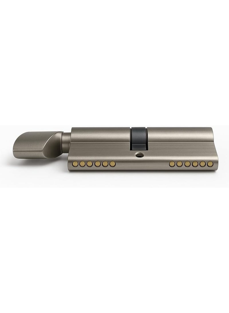 Rubik Door Lock Cylinder 80mm, Double-Sided with 5 Keys & Thumb Turn, Anti-Rust for Wooden and Aluminium Doors  - Image 3