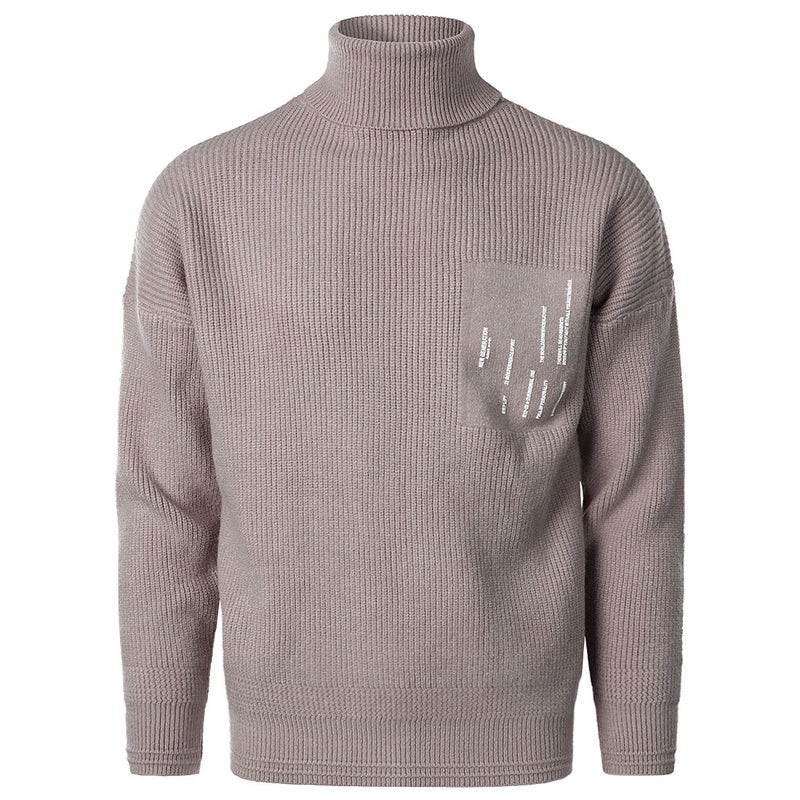 Sweater Men'S 2021 Winter New Youth Loose Men'S Turtleneck Sweater Fashion Base Shirt For Men - Image 1