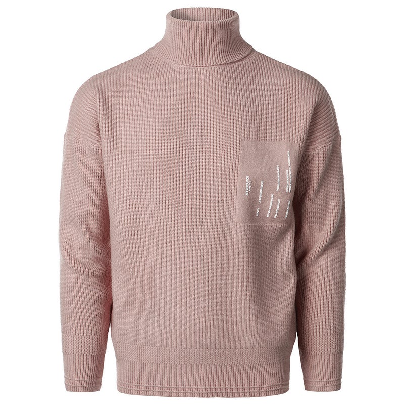 Sweater Men'S 2021 Winter New Youth Loose Men'S Turtleneck Sweater Fashion Base Shirt For Men - Image 4