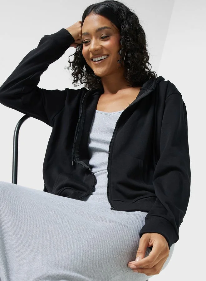 Ginger Basics Essential Zip Through Hoodie
