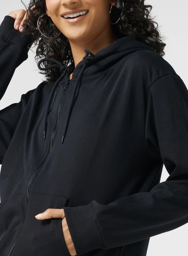 Ginger Basics Essential Zip Through Hoodie