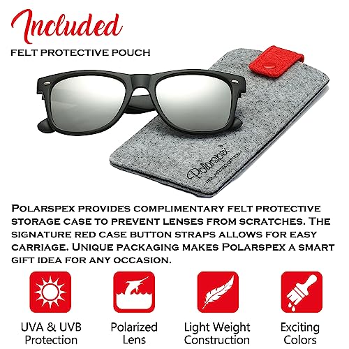 PolarSpex Polarized Sunglasses for Men and Women – UV Protection, Durable & Lightweight Retro Sunglasses for Driving, Fishing - Image 2