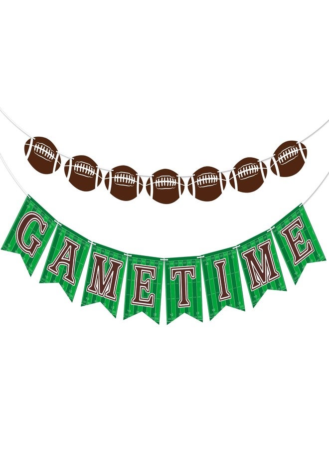 OHOME Football Party Decorations - Football Banner for Super Games Bowl - Hanging Party Favors Supplies for Indoor Home | Football Accessories Decor Backdrop for Birthday Party - Image 1