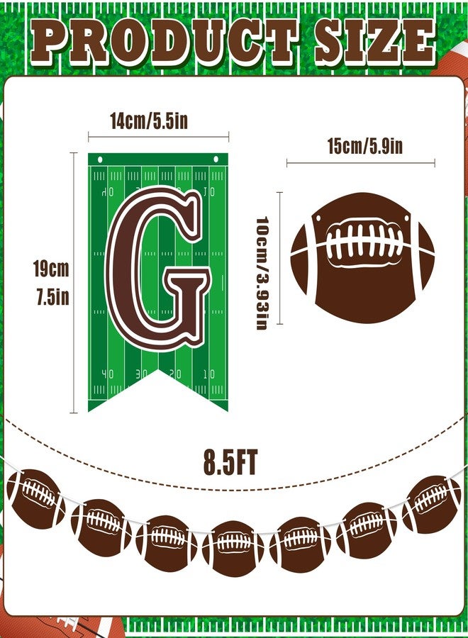 OHOME Football Party Decorations - Football Banner for Super Games Bowl - Hanging Party Favors Supplies for Indoor Home | Football Accessories Decor Backdrop for Birthday Party - Image 2