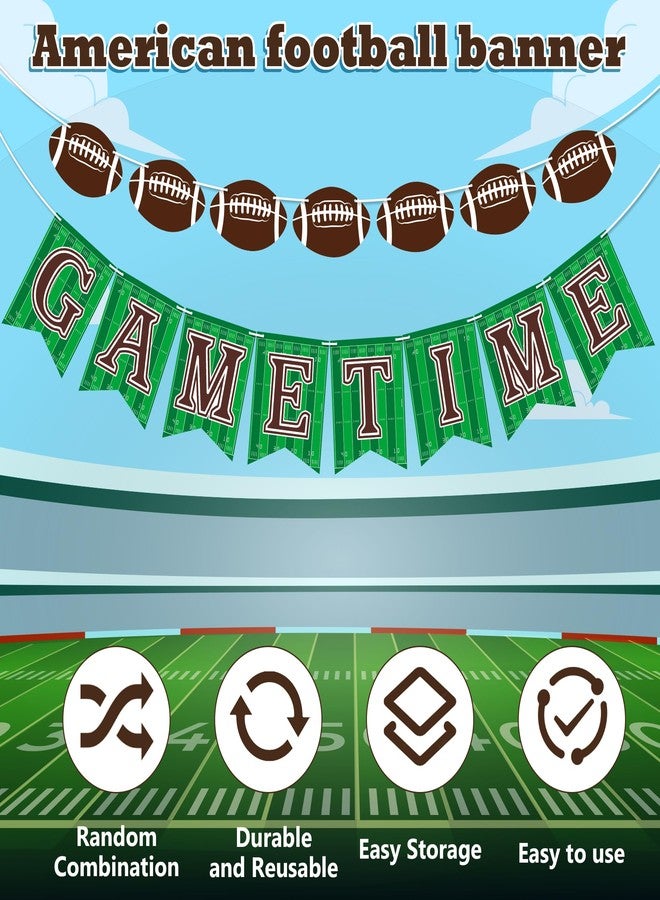 OHOME Football Party Decorations - Football Banner for Super Games Bowl - Hanging Party Favors Supplies for Indoor Home | Football Accessories Decor Backdrop for Birthday Party - Image 4