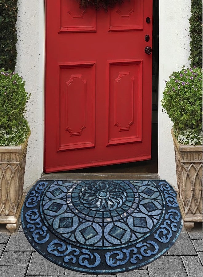 ubdyo Warm Stylish Front Door Mat - Low Pile Front Door Mat Outside Entrance - Muddy Dirt Trapping Welcome Matt Outdoor - Rubber Backing Anti Slip Indoor Doormat Entrance - Large 23" 'x 35" - Image 4
