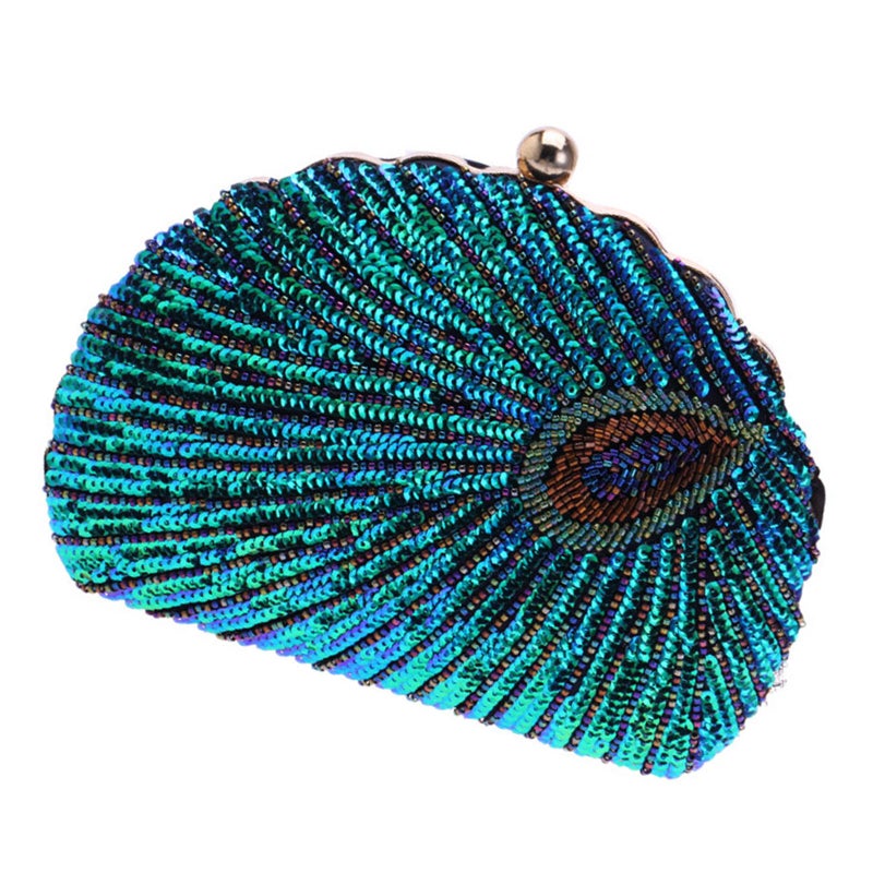 1pc Beaded and Sequins Evening Bag Women Hand Bag Elegant Hand Bag for Party - Image 1